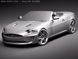 Jaguar XKR 2010 Convertible Model 3D
