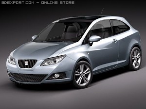 Seat Ibiza SportCoupe 2010 3D Model