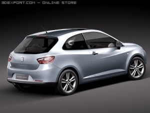 Seat Ibiza SportCoupe 2010 Model 3D