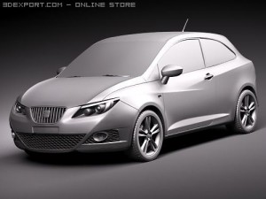 Seat Ibiza SportCoupe 2010 Model 3D