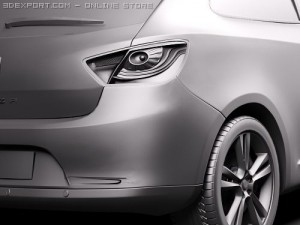 Seat Ibiza SportCoupe 2010 Model 3D