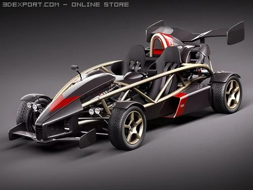 Ariel Atom 500 V8 3D Model .c4d .max .obj .3ds .fbx .stl .blend 