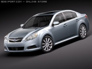 Subaru Legacy 2010 3D Model