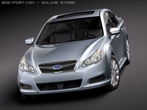 Subaru Legacy 2010 3D 模型