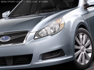 Subaru Legacy 2010 3D 模型
