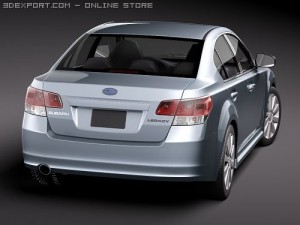 Subaru Legacy 2010 3D 模型