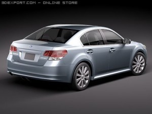 Subaru Legacy 2010 3D 模型
