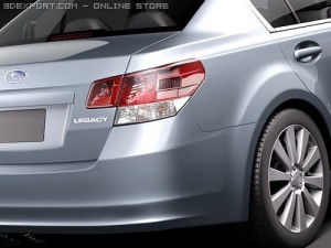 Subaru Legacy 2010 3D 模型