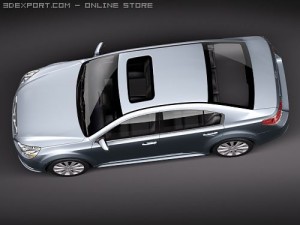 Subaru Legacy 2010 3D 模型
