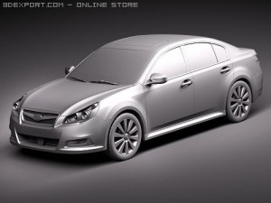Subaru Legacy 2010 3D 模型