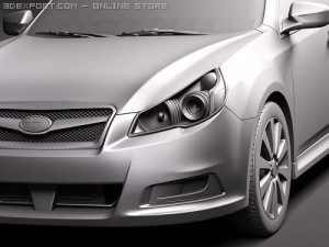Subaru Legacy 2010 3D 模型