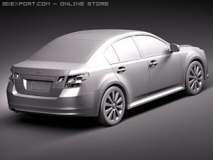 Subaru Legacy 2010 3D 模型