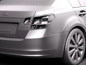 Subaru Legacy 2010 3D 模型