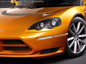 Dodge Circuit EV Sports Car 3D Модель