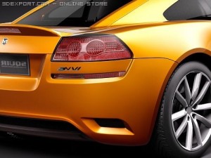 Dodge Circuit EV Sports Car 3D Модель