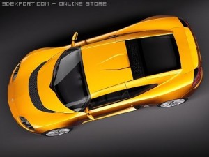 Dodge Circuit EV Sports Car 3D Модель