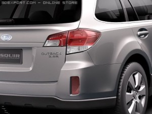 Subaru Outback 2010 3D Model