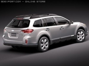 Subaru Outback 2010 3D Model
