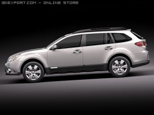 Subaru Outback 2010 3D Model