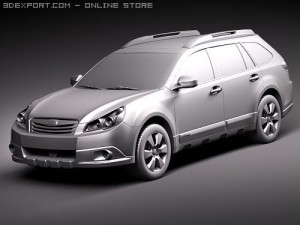 Subaru Outback 2010 3D Model