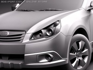 Subaru Outback 2010 3D Model