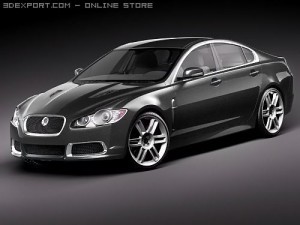 Jaguar XFR 2010 3D 模型