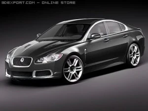 Jaguar XFR 2010 3D Model