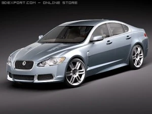 Jaguar XFR 2010 3D Model