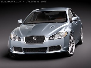 Jaguar XFR 2010 3D 模型
