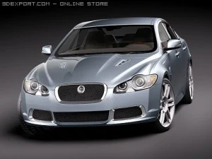 Jaguar XFR 2010 3D Model