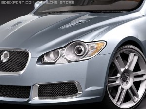 Jaguar XFR 2010 3D 模型