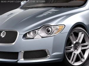 Jaguar XFR 2010 3D Model