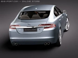 Jaguar XFR 2010 3D Model