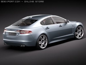 Jaguar XFR 2010 3D 模型