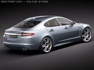 Jaguar XFR 2010 3D Model
