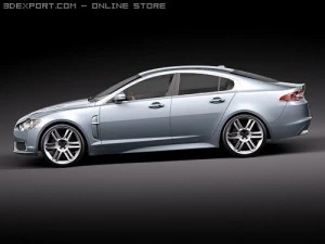 Jaguar XFR 2010 3D Model