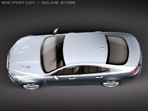 Jaguar XFR 2010 3D Model