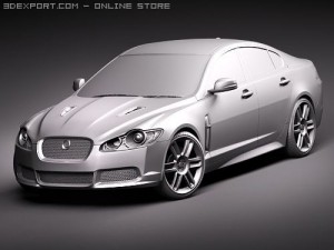 Jaguar XFR 2010 3D 模型