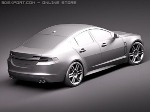 Jaguar XFR 2010 3D 模型