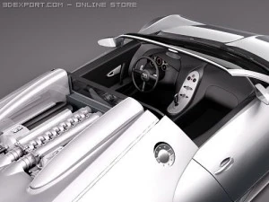 Bugatti Veyron Grandsport 2010 3D Model
