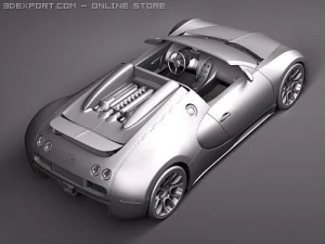 Bugatti Veyron Grandsport 2010 3D Model