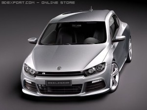 Volkswagen Scirocco R 2010 3D Model