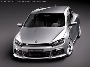Volkswagen Scirocco R 2010 3D Model