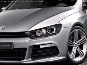 Volkswagen Scirocco R 2010 3D Model