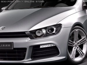 Volkswagen Scirocco R 2010 3D Model