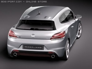 Volkswagen Scirocco R 2010 3D Model