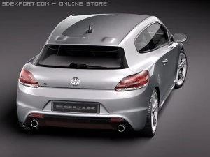 Volkswagen Scirocco R 2010 3D Model