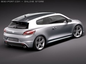 Volkswagen Scirocco R 2010 3D Model