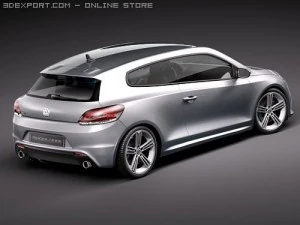 Volkswagen Scirocco R 2010 3D Model