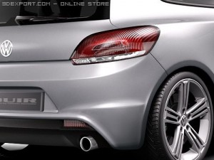 Volkswagen Scirocco R 2010 3D Model